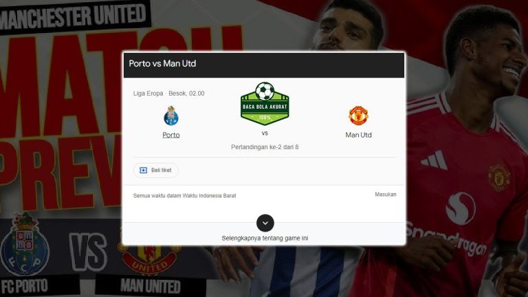 Prediksi Bola Akurat: Porto vs Manchester United Pada Pagi Ini